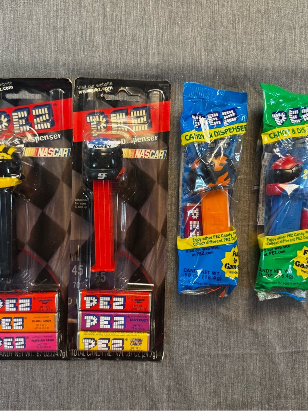 Pez NEW NASCAR Kenseth #17 Kasey Kahne #9 Tony Stewart #20 Jeff Gordon #24